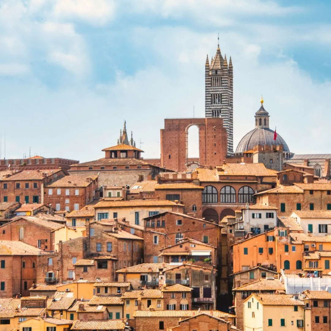 Blick auf die Stadt Siena